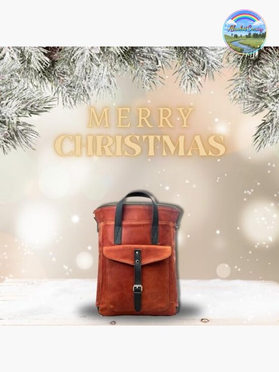 Leather Laptop Backpack for Women, Casual Daypack, Tan Pull-up Leather, Medium main image 4